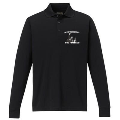 Donald Trump Shooting Trump For President 2024 Performance Long Sleeve Polo