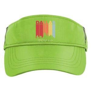 Dallas Texas Skyline Cityscape Great Gift Adult Drive Performance Visor