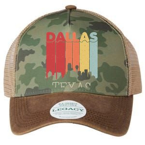 Dallas Texas Skyline Cityscape Great Gift Legacy Tie Dye Trucker Hat