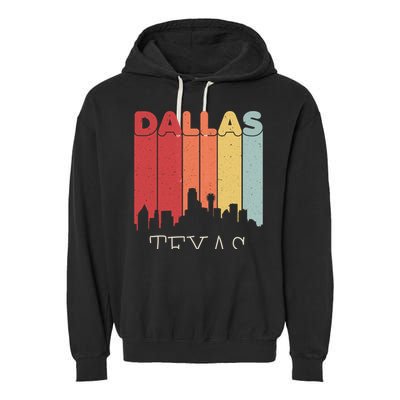Dallas Texas Skyline Cityscape Great Gift Garment-Dyed Fleece Hoodie
