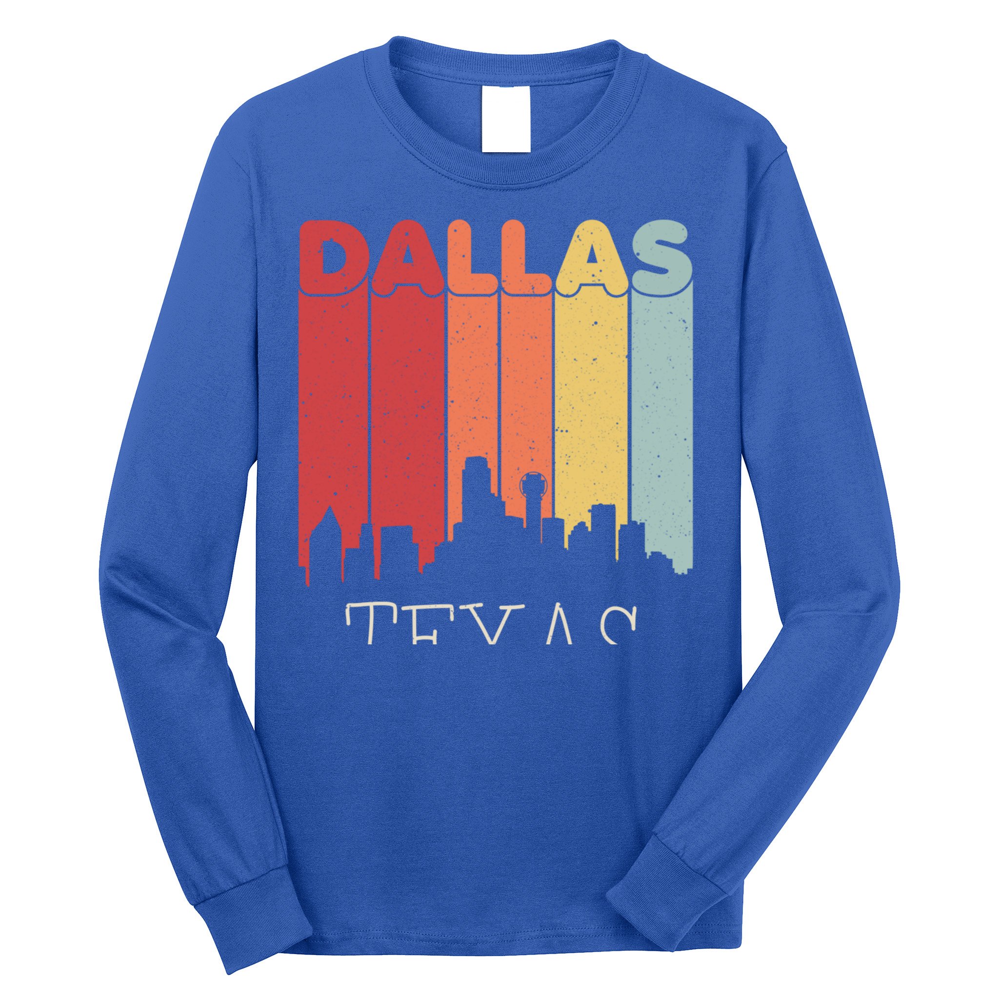 Dallas Texas Skyline Cityscape Great Gift Long Sleeve Shirt