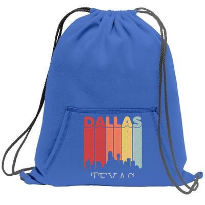 Dallas Texas Skyline Cityscape Great Gift Sweatshirt Cinch Pack Bag