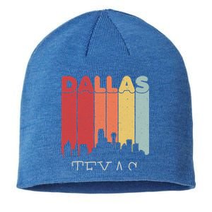 Dallas Texas Skyline Cityscape Great Gift Sustainable Beanie