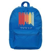 Dallas Texas Skyline Cityscape Great Gift 16 in Basic Backpack