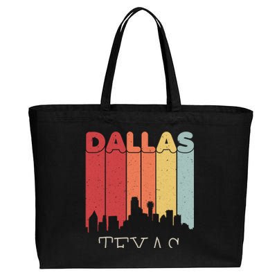 Dallas Texas Skyline Cityscape Great Gift Cotton Canvas Jumbo Tote