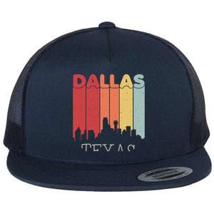 Dallas Texas Skyline Cityscape Great Gift Flat Bill Trucker Hat