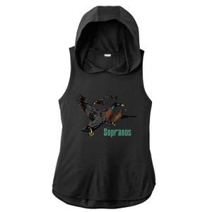 Ducks The Sopranos Dr.Melfi Do You Feel Depressed Ladies PosiCharge Tri-Blend Wicking Draft Hoodie Tank