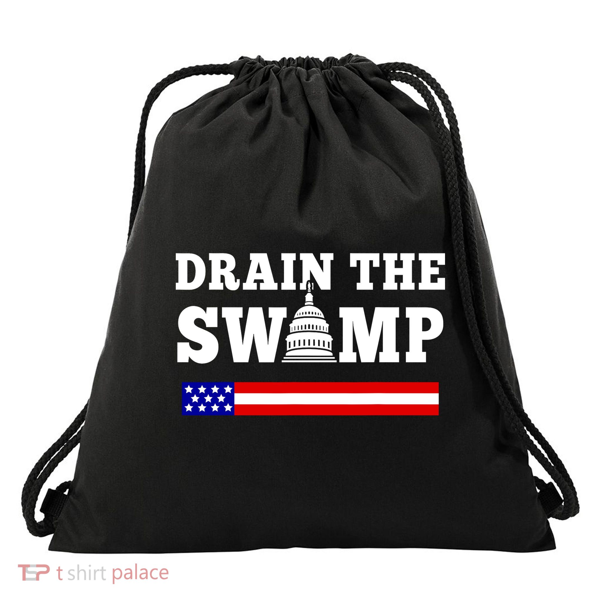 Drain The Swamp Drawstring Bag