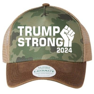 Donald Trump Strong 2024 Legacy Tie Dye Trucker Hat