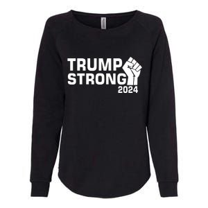 Donald Trump Strong 2024 Womens California Wash Sweatshirt