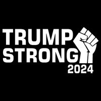 Donald Trump Strong 2024 Women's Knotted Racerback Tank