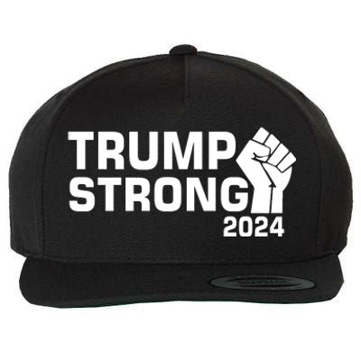 Donald Trump Strong 2024 Wool Snapback Cap