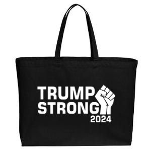 Donald Trump Strong 2024 Cotton Canvas Jumbo Tote