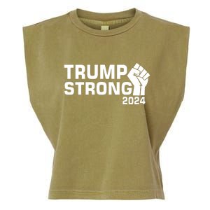 Donald Trump Strong 2024 Garment-Dyed Women's Muscle Tee