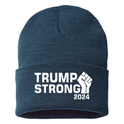 Donald Trump Strong 2024 Sustainable Knit Beanie