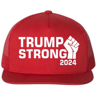 Donald Trump Strong 2024 Flat Bill Trucker Hat