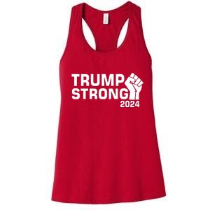 Donald Trump Strong 2024 Women's Racerback Tank