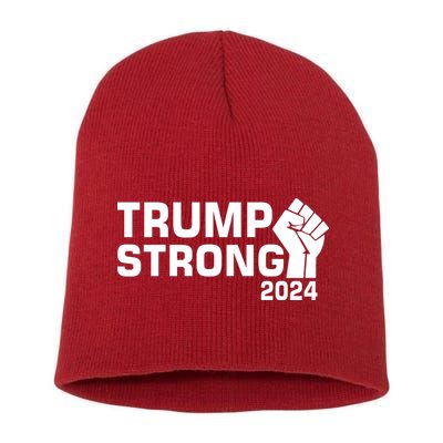 Donald Trump Strong 2024 Short Acrylic Beanie