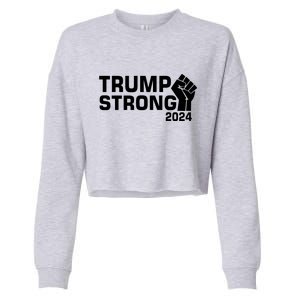 Donald Trump Strong 2024 Cropped Pullover Crew