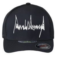 Donald Trump Signature America Country Usa Presidents Day Flexfit Unipanel Trucker Cap