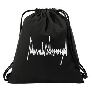 Donald Trump Signature America Country Usa Presidents Day Drawstring Bag