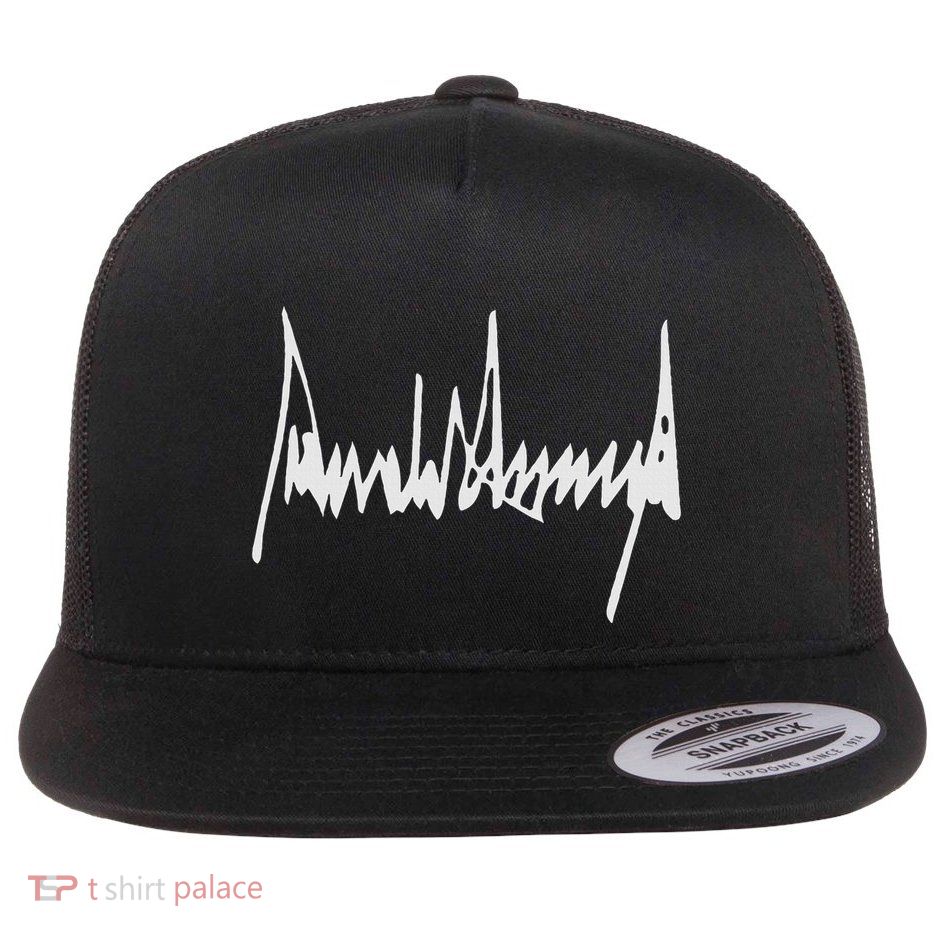 Donald Trump Signature America Country Usa Presidents Day Flatbill Hat