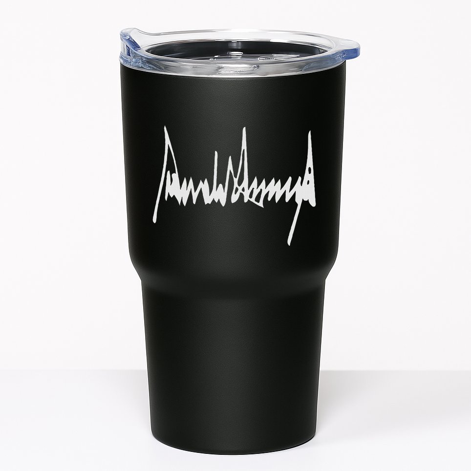 Donald Trump Signature America Country Usa Presidents Day Tumbler