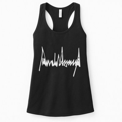 Donald Trump Signature America Country Usa Presidents Day Womens Tank Top
