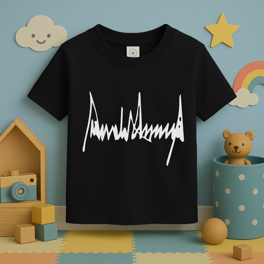 Donald Trump Signature America Country Usa Presidents Day Toddler T-Shirt