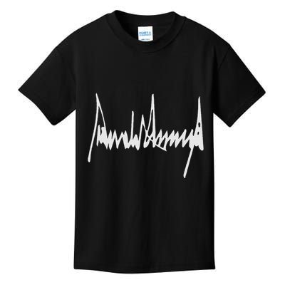 Donald Trump Signature America Country Usa Presidents Day Kids T-Shirt