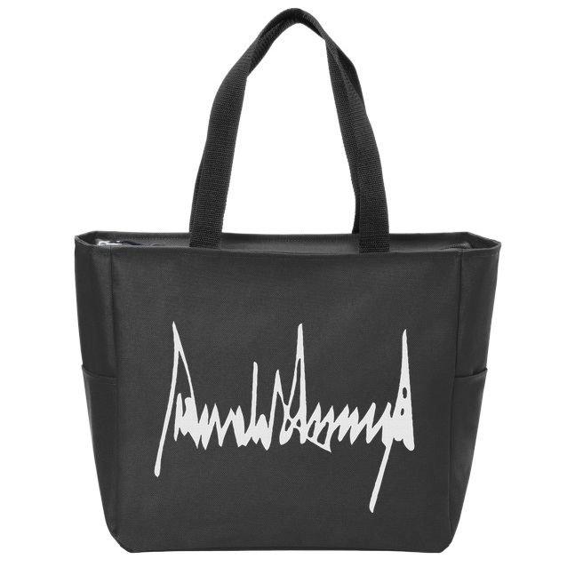 Donald Trump Signature America Country Usa Presidents Day Zip Tote Bag