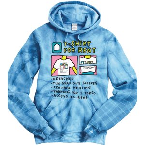 Detached Two Spacious Sleeves Central Heating Tie Dye Hoodie