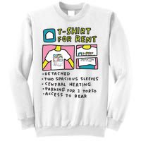 Detached Two Spacious Sleeves Central Heating Sweatshirt