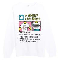 Detached Two Spacious Sleeves Central Heating Premium Crewneck Sweatshirt