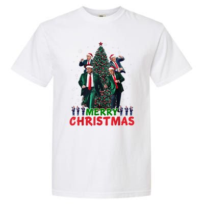 Dancing Trump Santa Merry Xmas Make Christmas Great Again Garment-Dyed Heavyweight T-Shirt