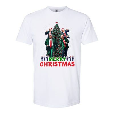 Dancing Trump Santa Merry Xmas Make Christmas Great Again Softstyle CVC T-Shirt