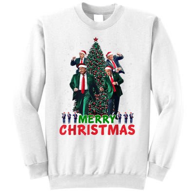 Dancing Trump Santa Merry Xmas Make Christmas Great Again Sweatshirt