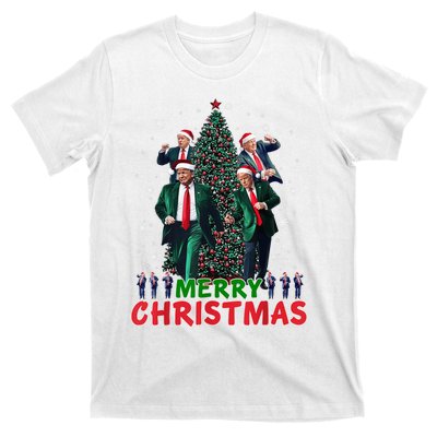 Dancing Trump Santa Merry Xmas Make Christmas Great Again T-Shirt