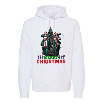 Dancing Trump Santa Merry Xmas Make Christmas Great Again Premium Hoodie