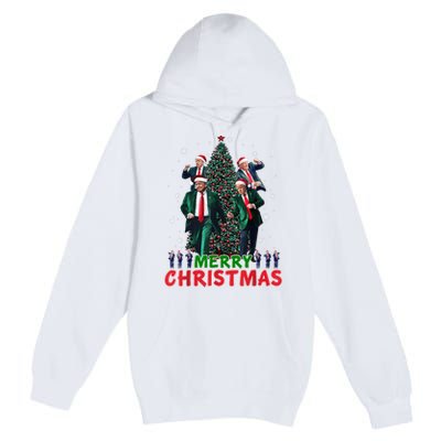 Dancing Trump Santa Merry Xmas Make Christmas Great Again Premium Pullover Hoodie