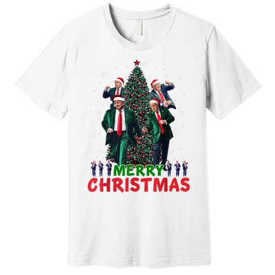 Dancing Trump Santa Merry Xmas Make Christmas Great Again Premium T-Shirt