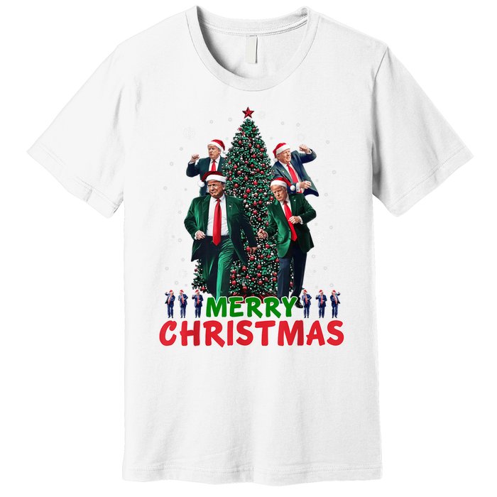 Dancing Trump Santa Merry Xmas Make Christmas Great Again Premium T-Shirt