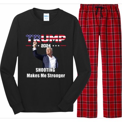 Donald Trump Shooting Makes Me Stronger Long Sleeve Pajama Set