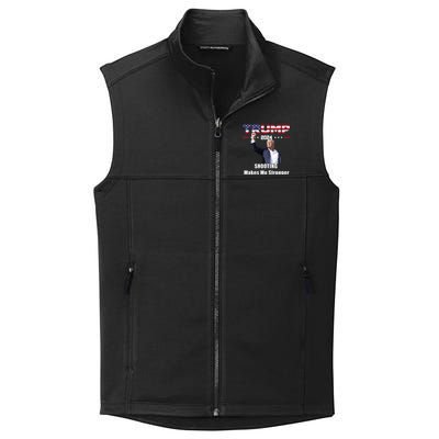 Donald Trump Shooting Makes Me Stronger Collective Smooth Fleece Vest