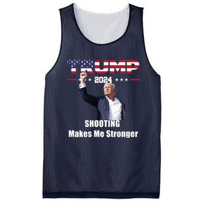 Donald Trump Shooting Makes Me Stronger Mesh Reversible Basketball Jersey Tank