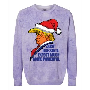 Donald Trump Santa Claus Christmas Colorblast Crewneck Sweatshirt