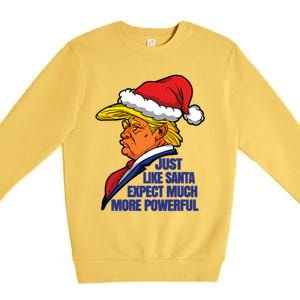 Donald Trump Santa Claus Christmas Premium Crewneck Sweatshirt