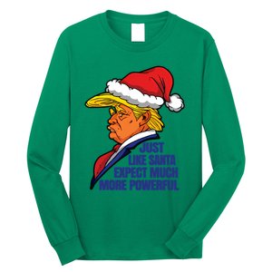 Donald Trump Santa Claus Christmas Long Sleeve Shirt