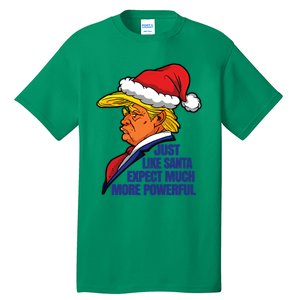 Donald Trump Santa Claus Christmas Tall T-Shirt