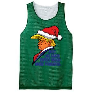 Donald Trump Santa Claus Christmas Mesh Reversible Basketball Jersey Tank